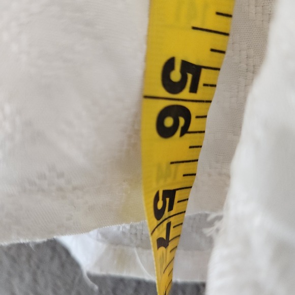 Joie White Tiered Maxi Sun Dress M Crochet Lace Trim Boho Beach White Vacation - Picture 6 of 15